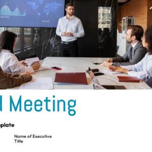Board Meeting Presentation Template