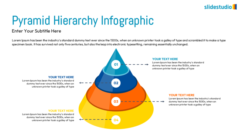 Pyramid Hierarchy Infographic Slide Design