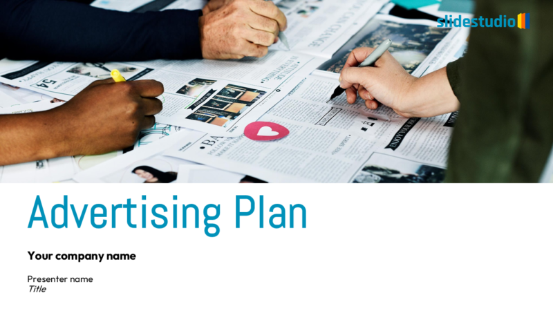 Advertising Plan Presentation Template Design