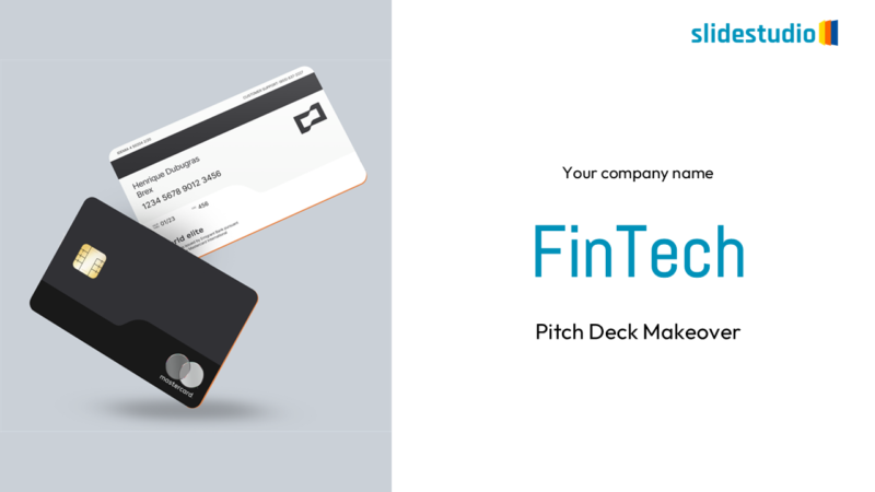 FinTech Investor Pitch Deck Presentation Template Design