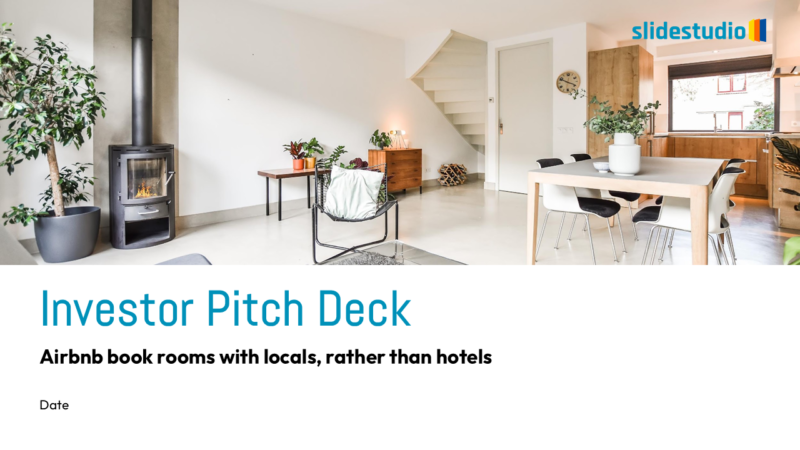 Investor Pitch Deck Presentation Template Design