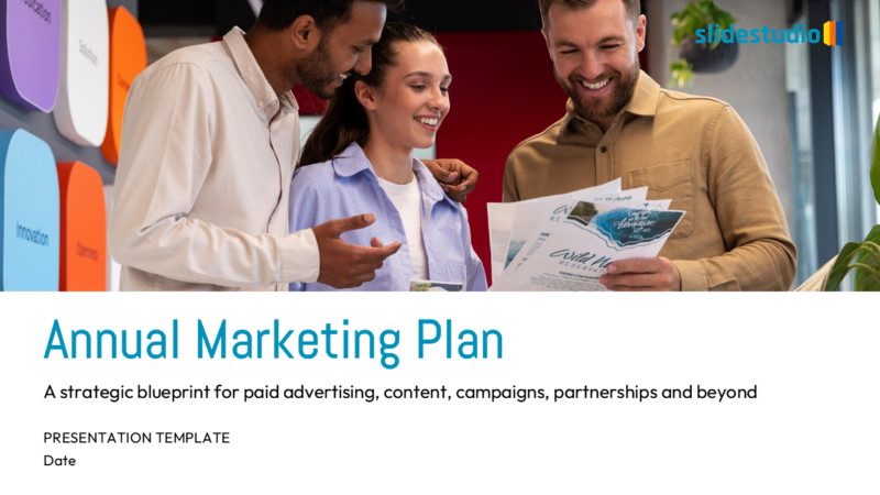 Annual Marketing Plan Presentation Template Design