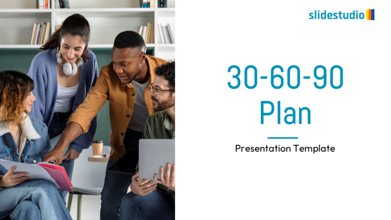 30-60-90 Day Plan Presentation Template Design