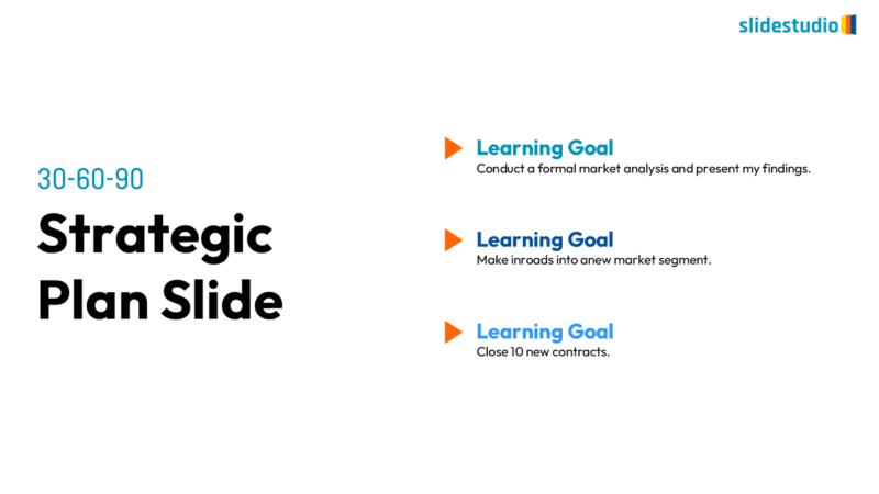 30-60-90 Strategic Plan Slide