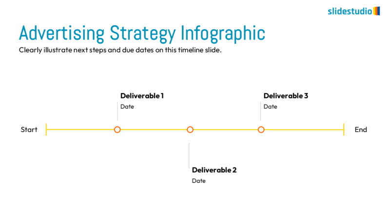 Advertising Strategy Infographic Slide Design