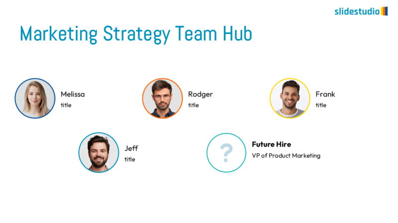 Annual Marketing Strategy Team Hub Slide Design