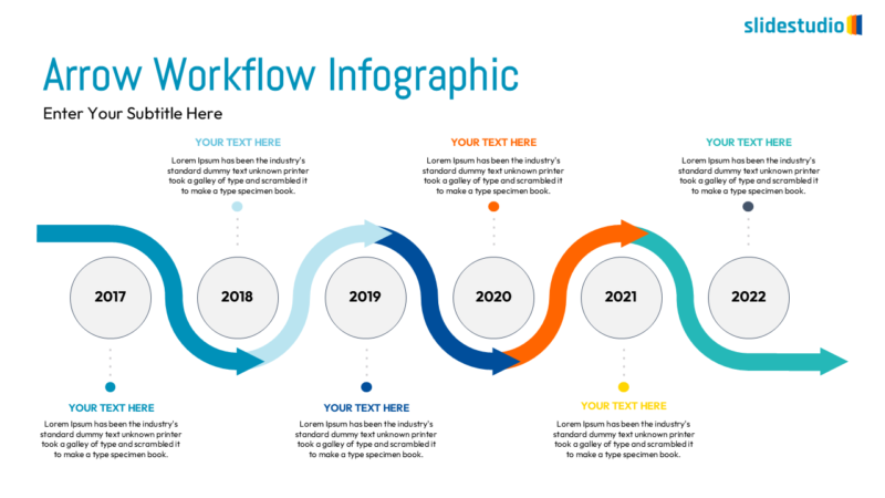 Arrow Workflow Infographic Slide Design