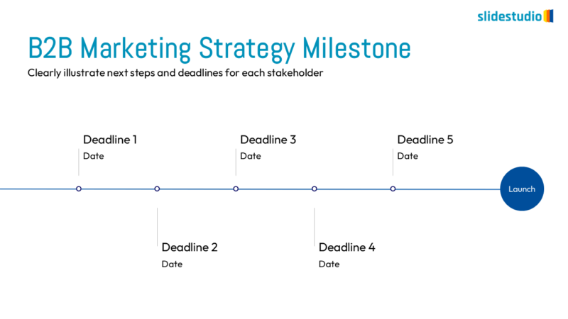 B2B Marketing Strategy Milestone Slide Design