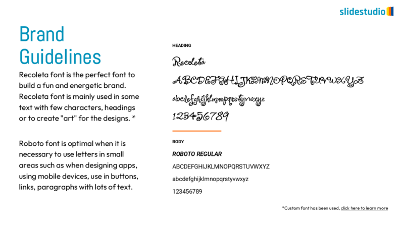 Brand Guidelines Slide Design