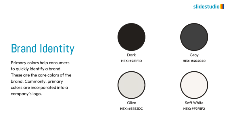 Brand Identity Infographic Slide Design