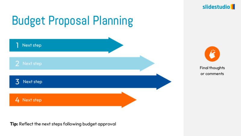 Budget Proposal Planning Slide Design