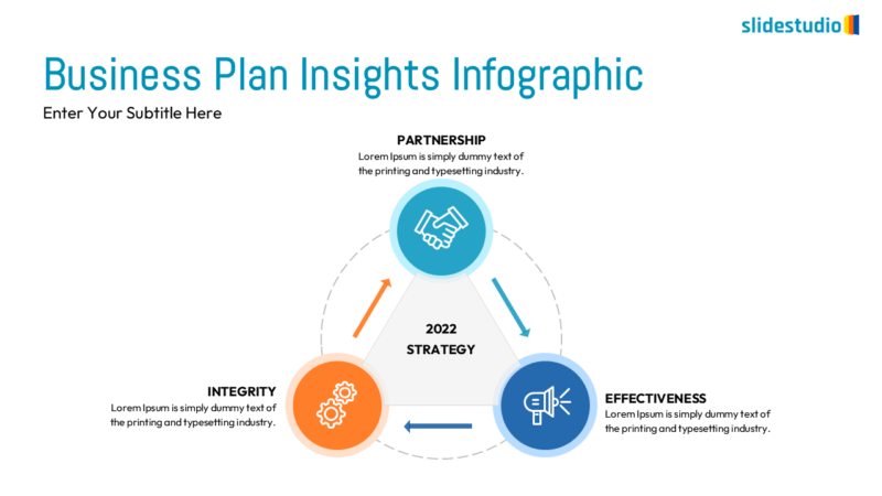 Business Plan Insights Infographic Slide Design