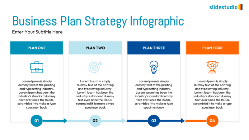 Business Plan Strategy Infographic Slide Design