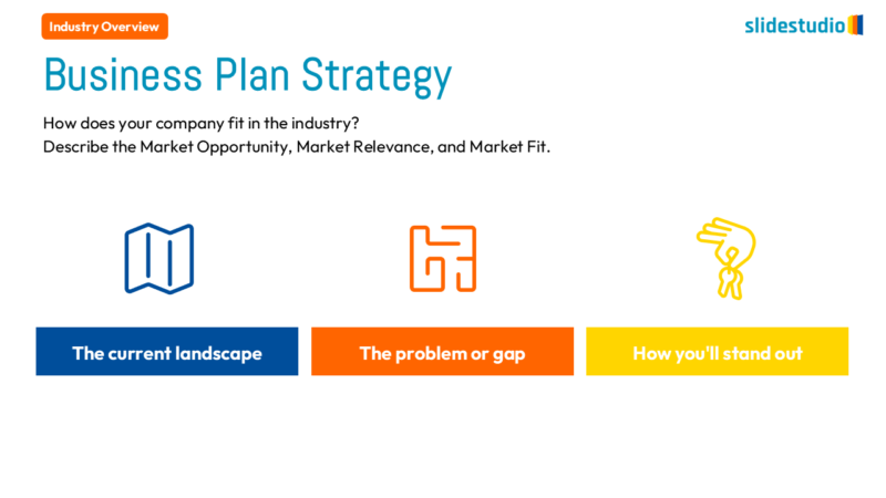 Business Plan Strategy Overview Slide Design