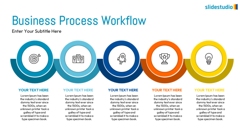 Business Process Workflow Slide Design