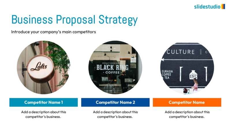 Business Proposal Strategy Competitors Slide Design