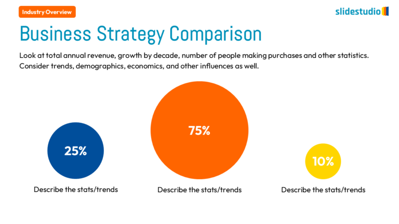 Business Strategy Comparison Slide Design