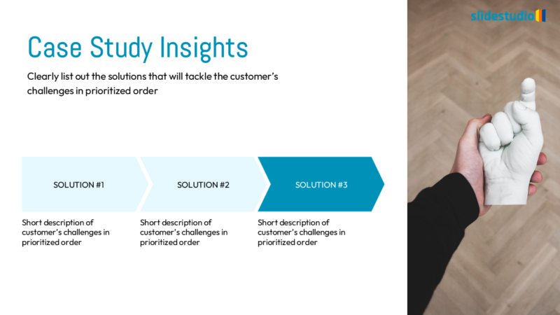 Case Study Insights Infographic Slide Design