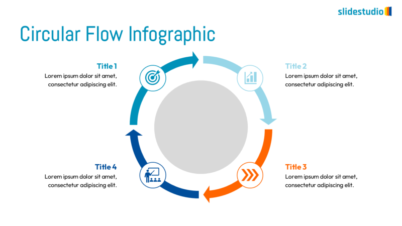 Circular Flow Infographic Slide Design