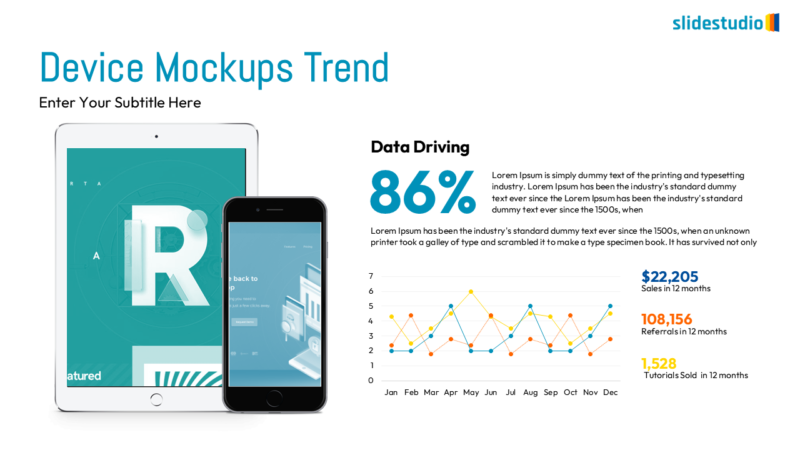 Device Mockups Trend Slide Design