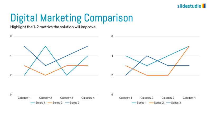 Digital Marketing Comparison Slide Design