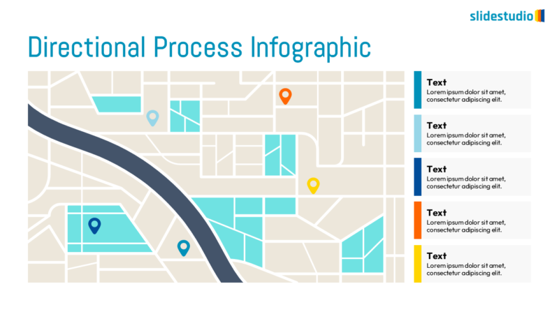 Directional Process Infographic Slide Design