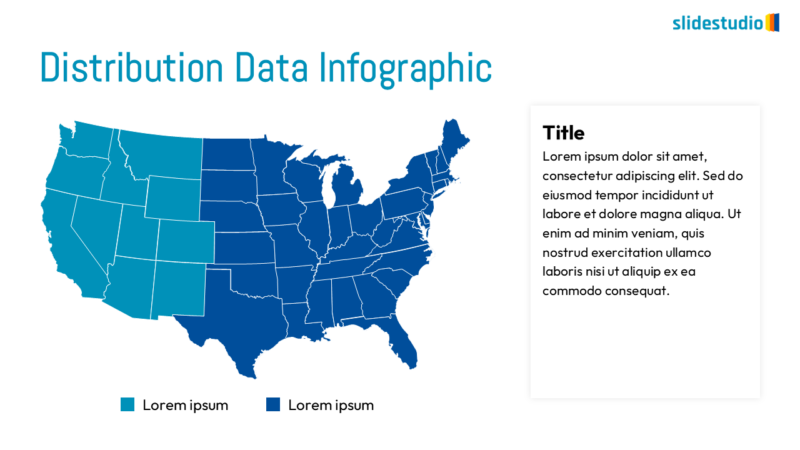 Distribution Data Infographic Slide Design
