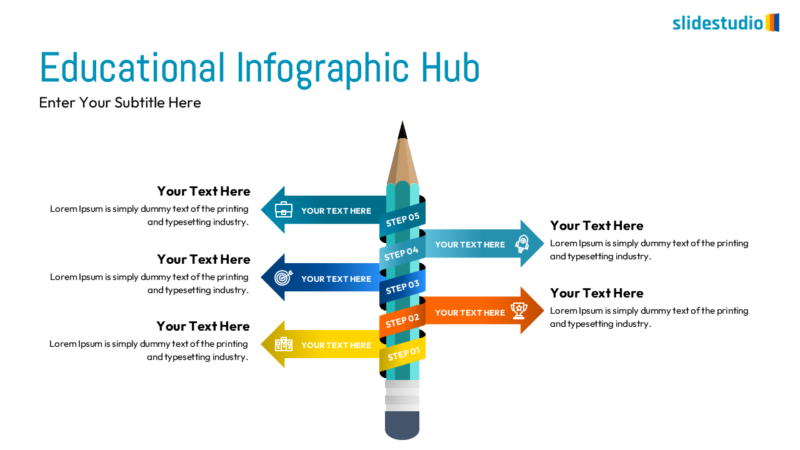 Educational Infographic Hub Slide Design