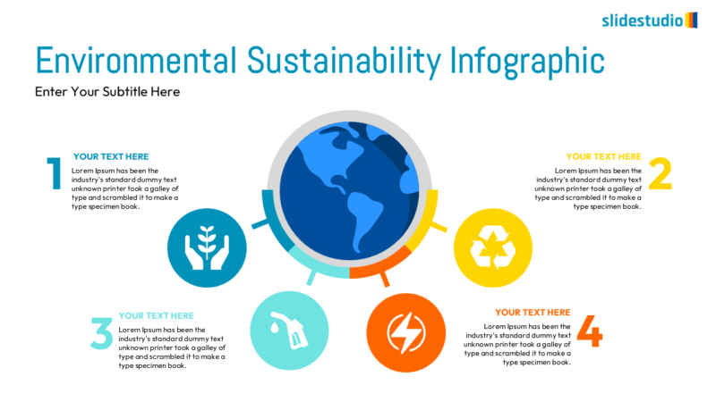 Environmental Sustainability Infographic Slide Design