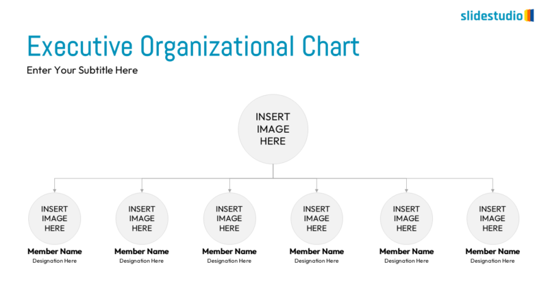 Executive Organizational Chart Slide Design