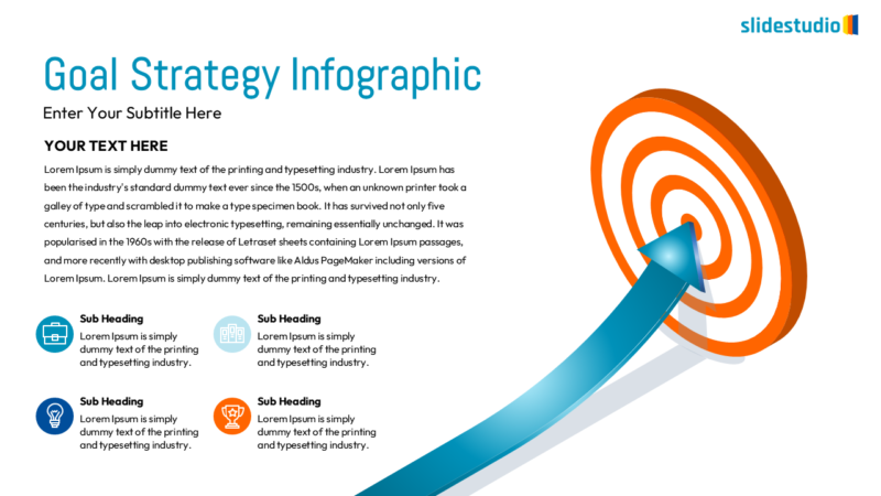 Goal Strategy Infographic Slide