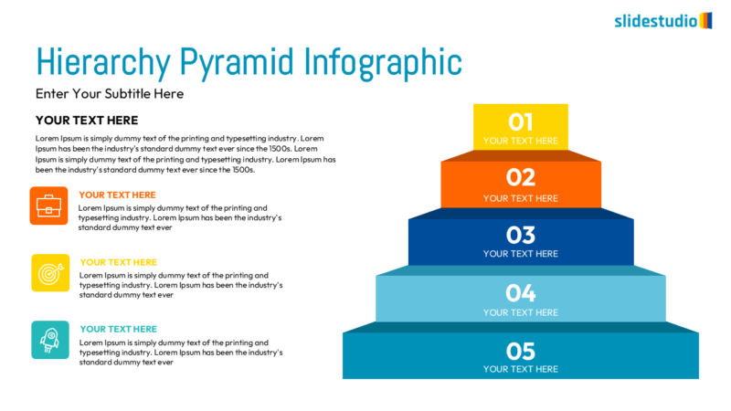 Hierarchy Pyramid Infographic Slide Design
