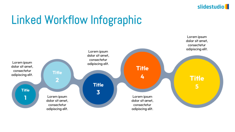 Linked Workflow Infographic Slide Design