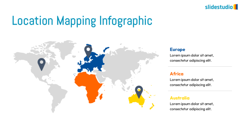 Location Mapping Infographic Slide Design