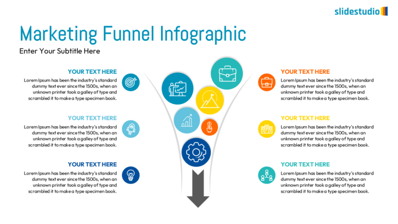 Marketing Funnel Infographic Slide Design
