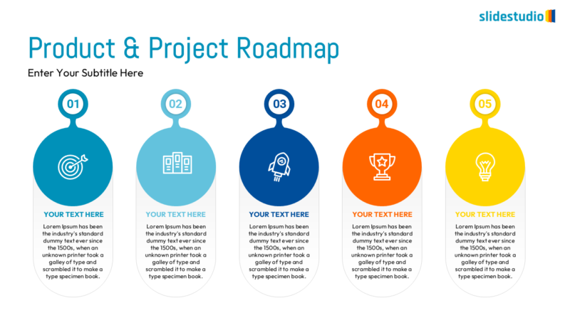Product & Project Roadmap Slide Design