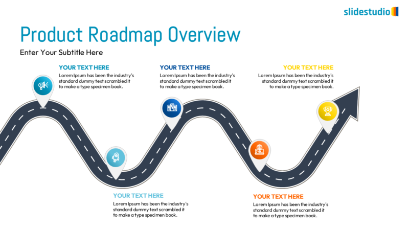 Product Roadmap Overview Slide Design