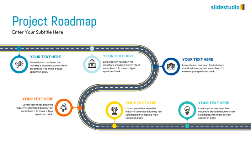 Project Roadmap Hub Slide Design