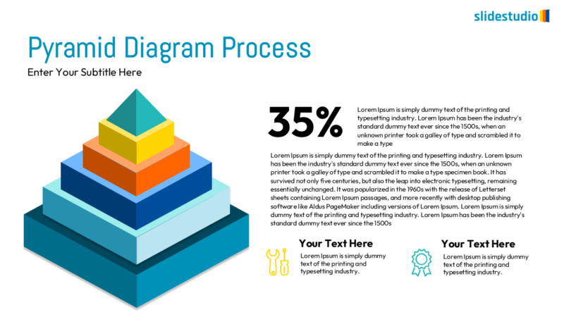 Pyramid Diagram Process Slide Design