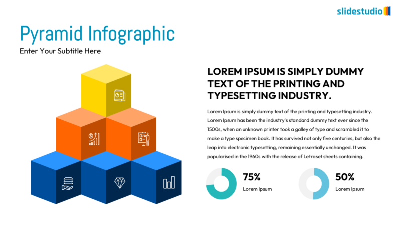 Pyramid Infographic Hub Slide Design