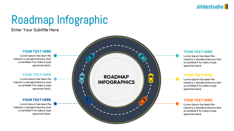 Roadmap Infographic Hub Slide Design