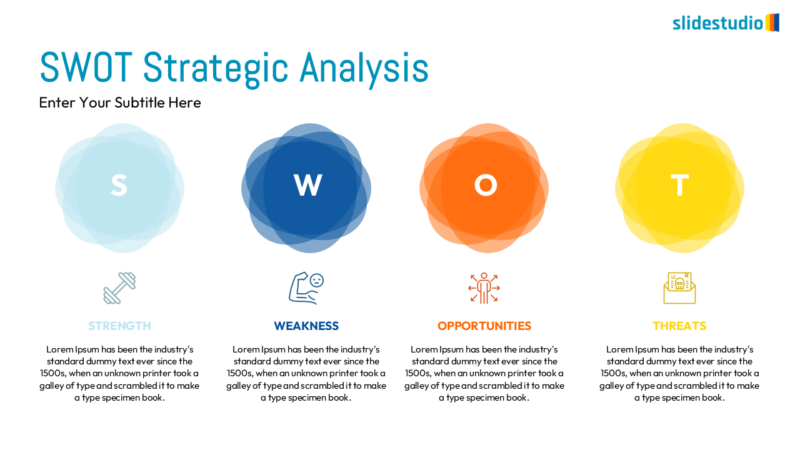 SWOT Strategic Analysis Slide Design