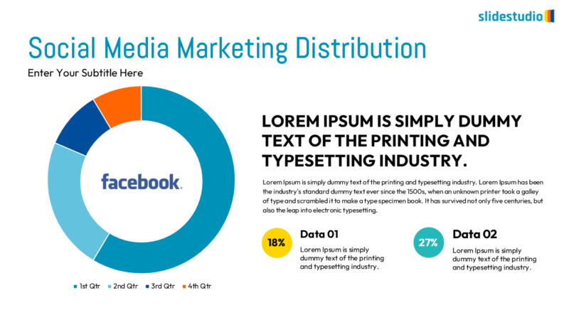 Social Media Marketing Distribution Slide Design
