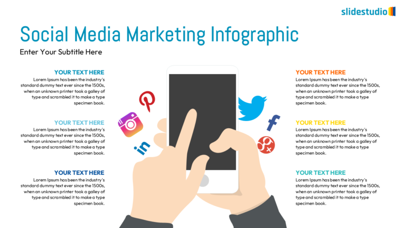 Social Media Marketing Infographic Slide