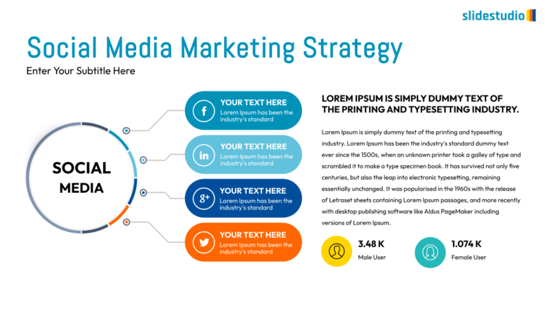 Social Media Marketing Strategy Slide Design