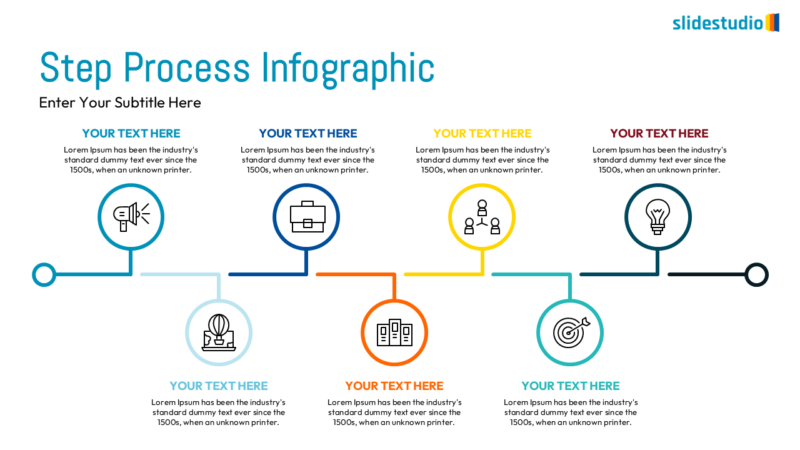 Step Process Infographic Slide Design