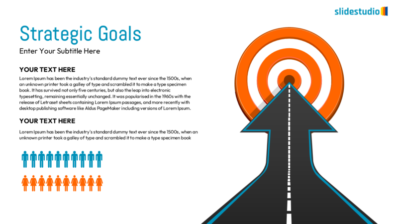 Strategic Goals Hub Slide Design