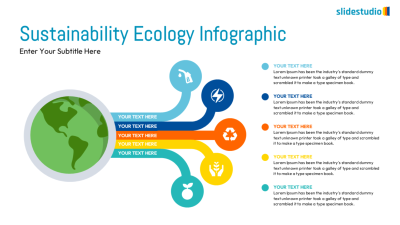 Sustainability Ecology Infographic Slide Design