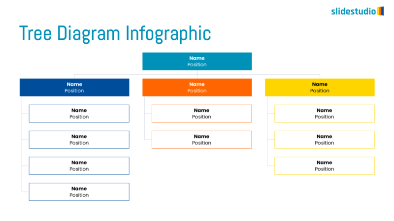 Tree Diagram Infographic Slide Design