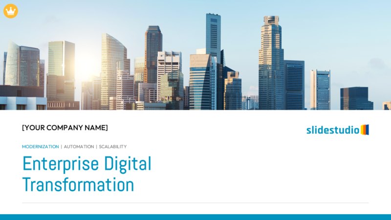 Enterprise Digital Transformation Presentation Template Design